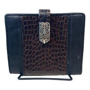 Brighton‎ Leather Brown and Black  embossed Wallet